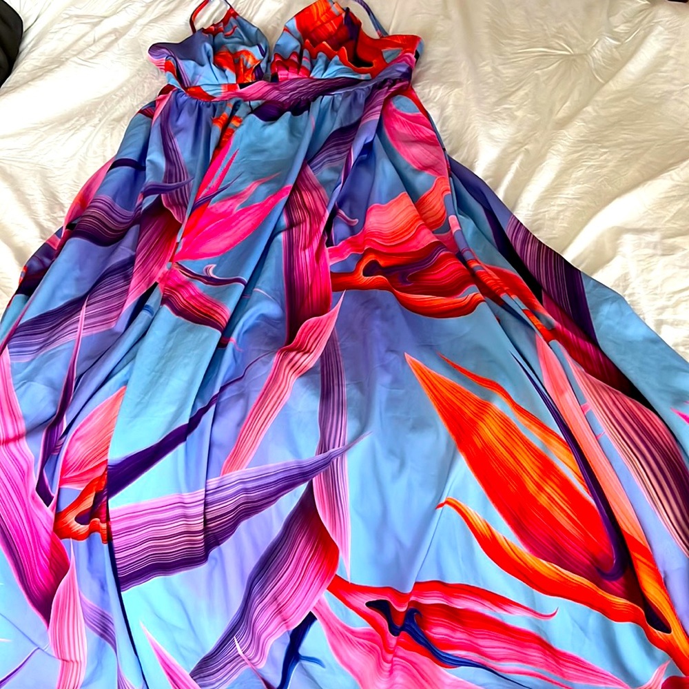 Beautiful spaghetti strap maxi dress